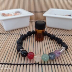 Bracelet litho-aroma 7 chakras