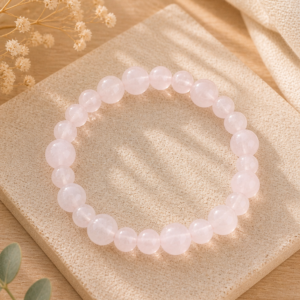 Bracelet en quartz rose
