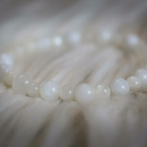 Bracelet pierre de lune blanche