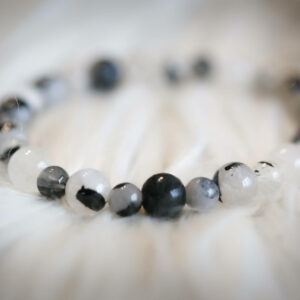 Bracelet quartz tourmaline