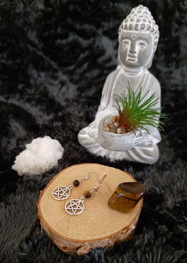 Boucles d'oreilles pentacle