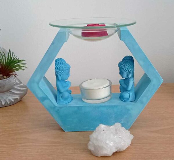Brûleur en résine minérale hexagonal modèle 2