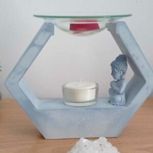 Brûleur en résine minérale hexagonal