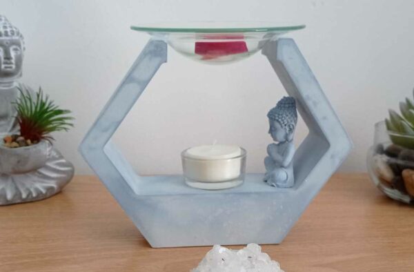 Brûleur en résine minérale hexagonal