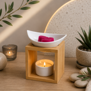 Brûleur Gaïa en bois et céramique