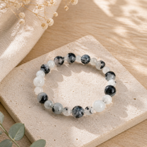 Bracelet en quartz tourmaline