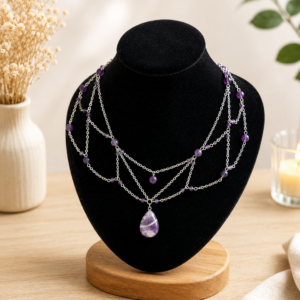 Collier améthyste larme de Séléné