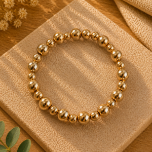 Bracelet en hématite dorée