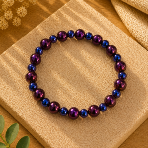 Bracelet en hématite violette