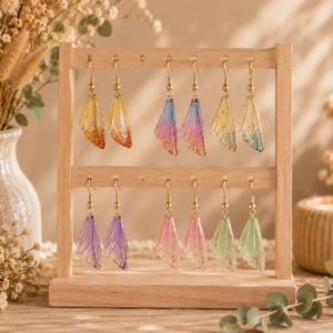 Boucles d'oreilles petites ailes de fées